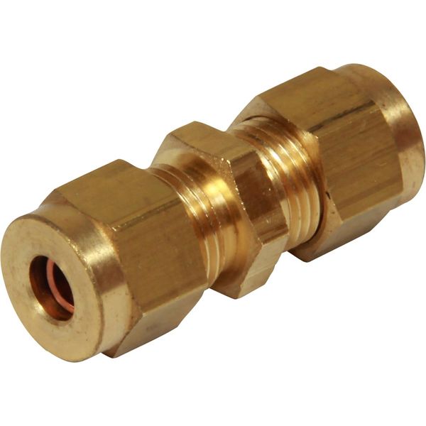 AG Brass Straight Coupling 3/16" x 3/16"