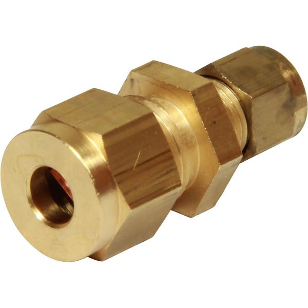 AG Brass Straight Coupling 1/4" x 1/8"
