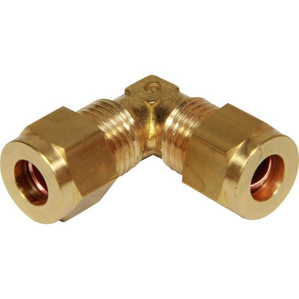 AG Brass Equal Elbow Coupling 5/16" x 5/16"