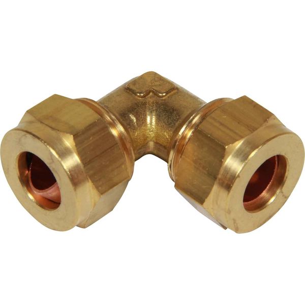 AG Brass Equal Elbow Coupling 1/2" x 1/2"