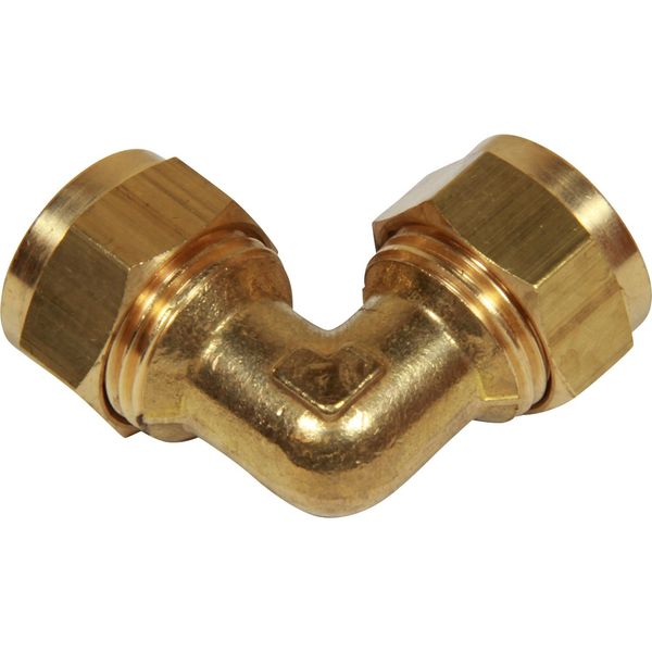 AG Brass Equal Elbow Coupling 1/2" x 1/2"