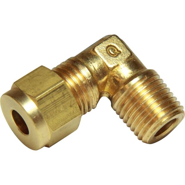 AG Brass Male Elbow Coupling 1/4" x 1/4" BSP Taper