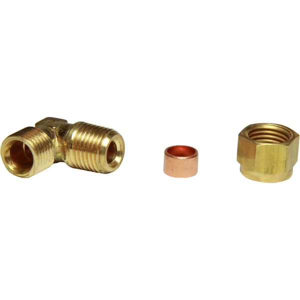 AG Brass Male Elbow Coupling 5/16" x 1/4" BSP Taper