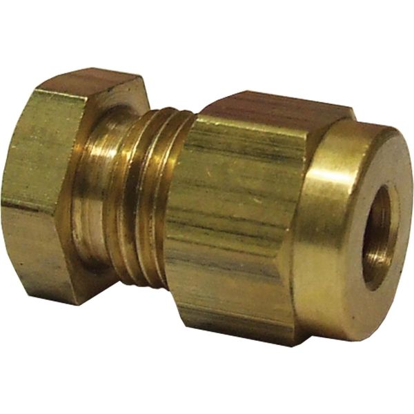 AG Brass Stop End Coupling 3/16 OD Tube