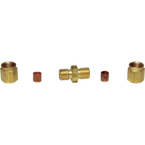 AG Brass Straight Coupling 4mm x 4mm