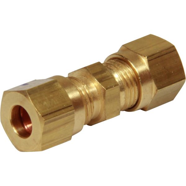 AG Brass Straight Coupling 6mm x 6mm