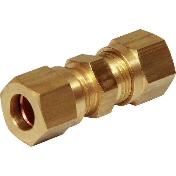 AG Brass Straight Coupling 8mm x 8mm