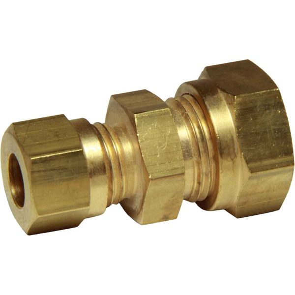 AG Brass Straight Coupling 10mm x 8mm