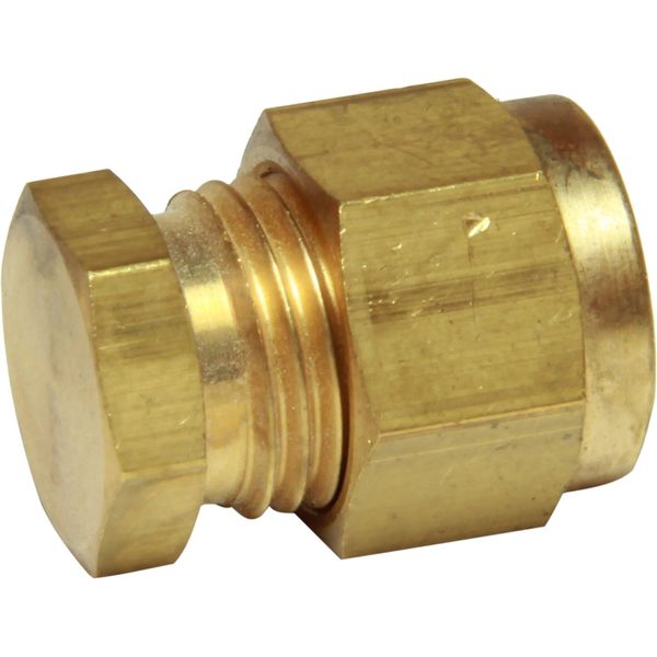 AG Brass Coupling Stop End 6mm OD Tube