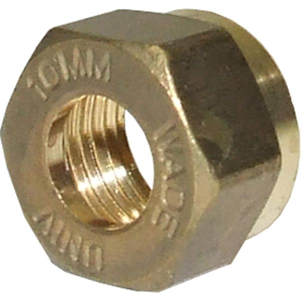 Wade Brass Coupling Nut 10mm Tube 3/8" BSP