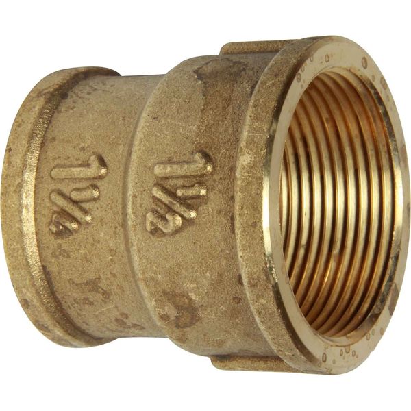 Brass Reducing Socket 1-1/2" x 1-1/4" BSP Female