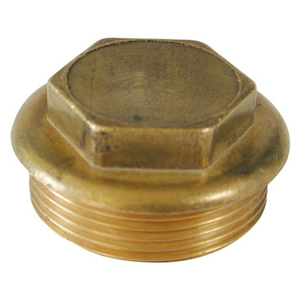 AG Brass Flanged Plug 2" BSP Parallel