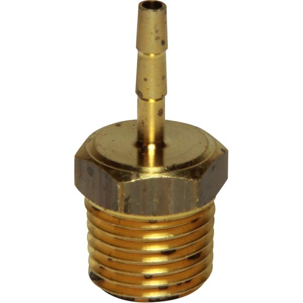 Brass Hose Connector 1/4" BSP Taper Male - 1/8" Hose