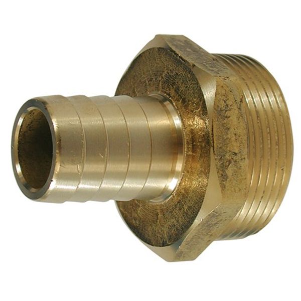 Brass Hose Connector 1/8" BSP Taper Male - 3/8" Hose