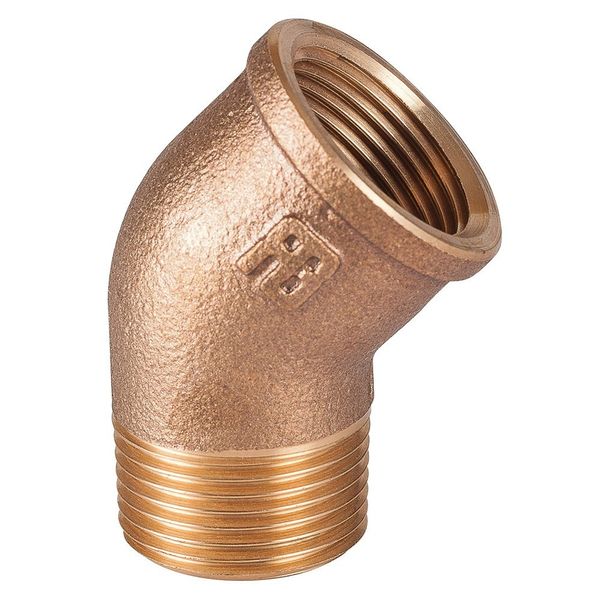 Bronze 45 Degree Elbow 4" BSP Male to Female