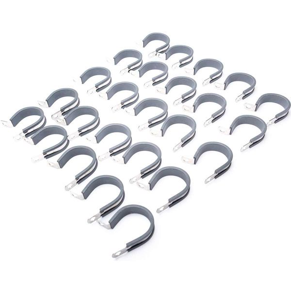 JCS M6 P Clips Stainless Steel 48mm (Pack of 25)