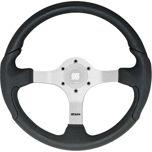 Ultraflex Nisida Steering Wheel No Hub (350mm / Black & Silver)