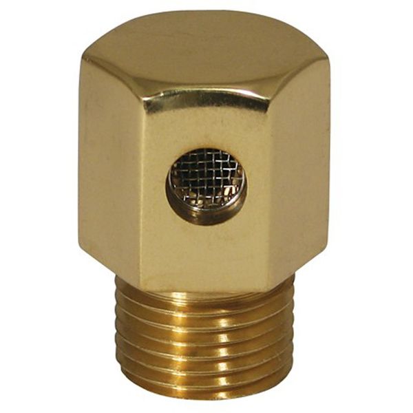 AG Polished Brass Hex Tank Vent 1/2" BSP