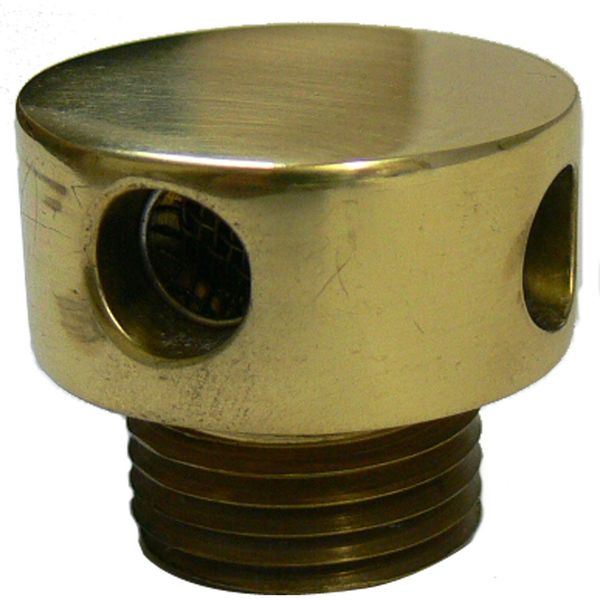AG Round Polished Brass Tank Vent 1/2" BSP
