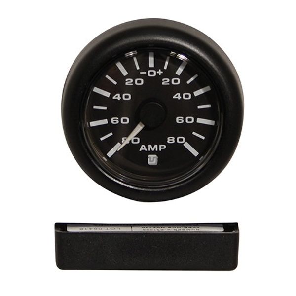 Uflex Ammeter 80-0-80 Gauge Black with Shunt
