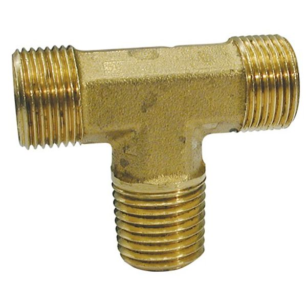 AG PH 1/4" NPT Male Branch Tee to Tube End (No Nuts)