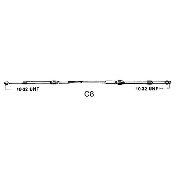 Ultraflex C8 33C Type Control Cable 13ft