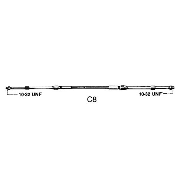 Ultraflex Control C8 33C Type Cable 23ft (7m)