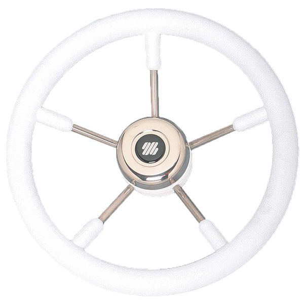 Ultraflex Steering Wheel (350mm / White Soft Grip)