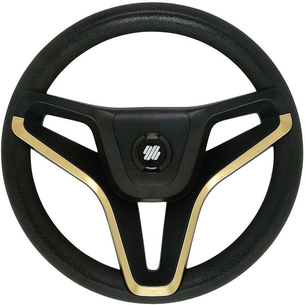 Ultraflex Portofino Steering Wheel (350mm / Black & Gold)