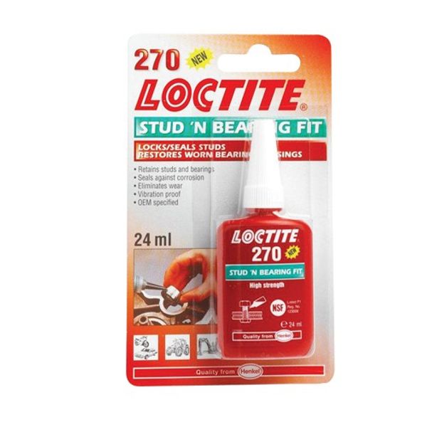 Loctite 270 Stud N Bearing Fit Bottle 24ml (x12)