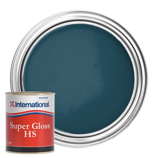 International Super Gloss HS Topcoat Paint Ocean Blue 750ml