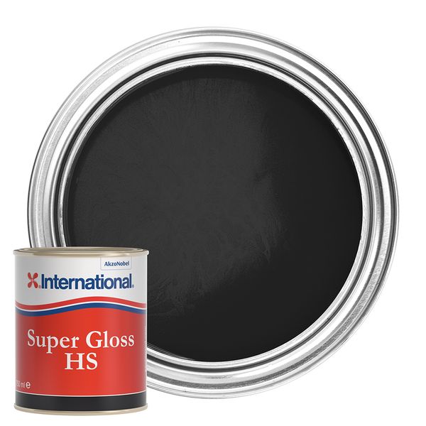 International Super Gloss HS Topcoat Paint Black 750ml