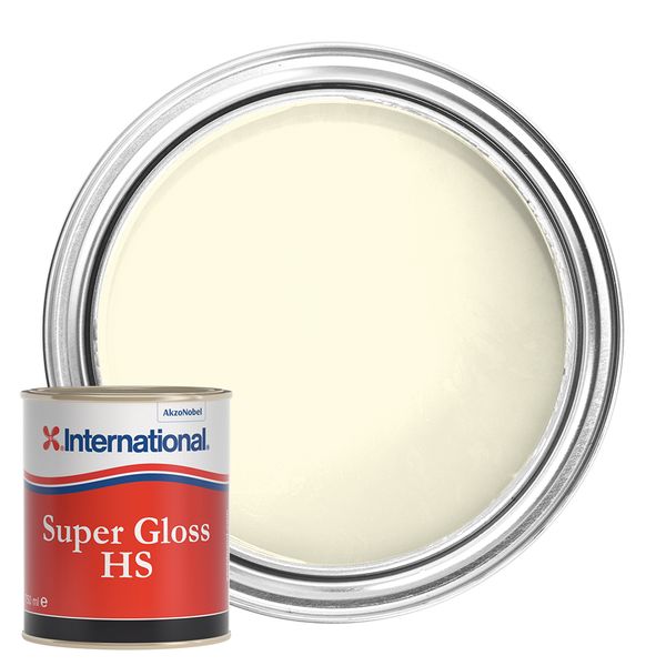 International Super Gloss HS Topcoat Paint Pearl White 750ml