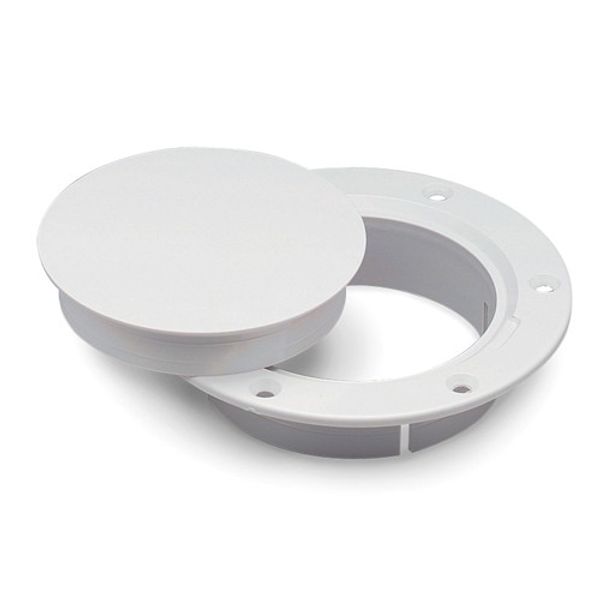 Marinco Nicro Snap-In Deck Plate 4" White