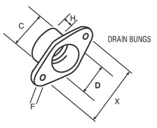 RWO Bung & Socket 10mm (x2)