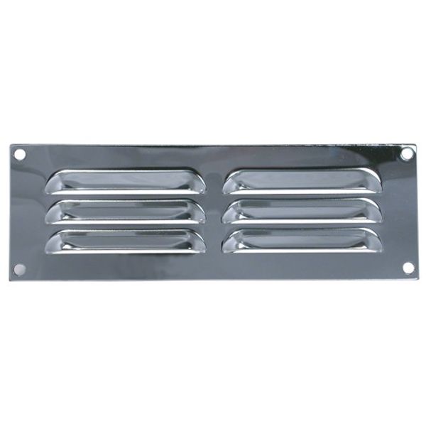 Hooded Louvre Vent Chrome 9" x 3"