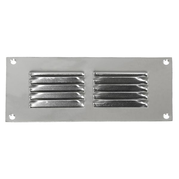 Return Air Grill Vent Polished 316 Stainless Steel 6" x 3"