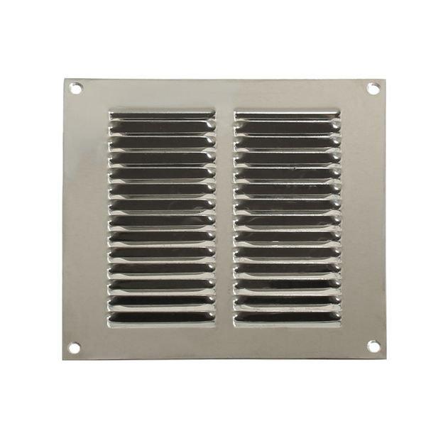 Return Air Grill Vent Polished 316 Stainless Steel 6" x 6"