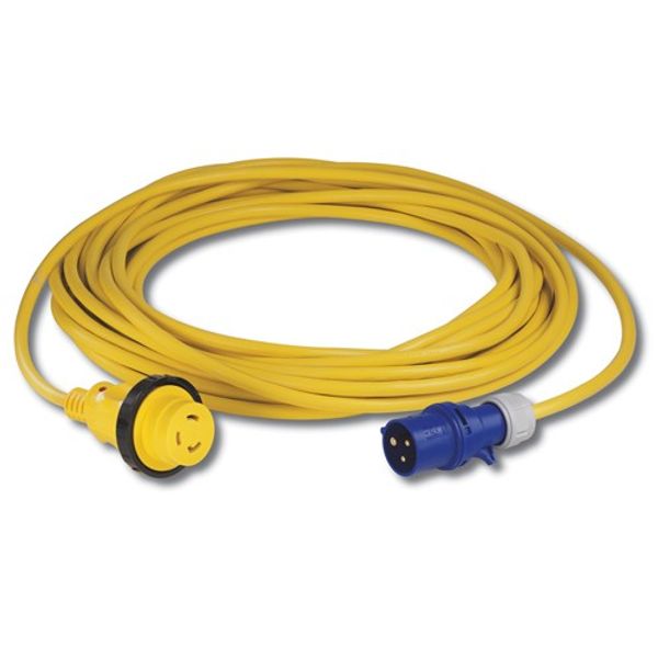 Marinco 16A 230V Extension Lead 1m with Mains Site Plug