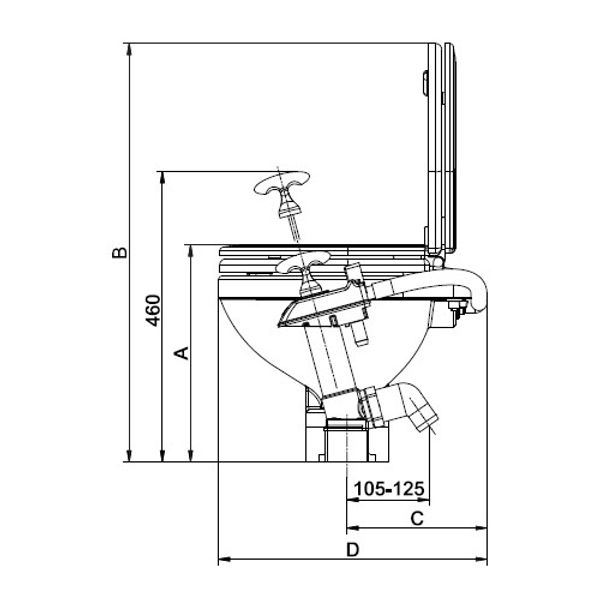 Johnson Aqua-T Comfort Manual Toilet