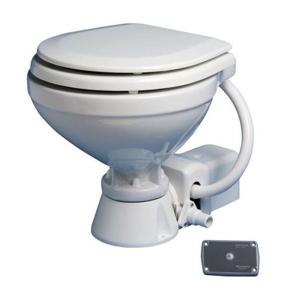Ocean Electric Standard Compact Toilet Wooden Seat 12V