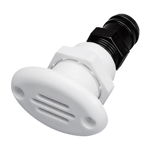 Can Oval White Plastic Tank Vent 25mm Hose
