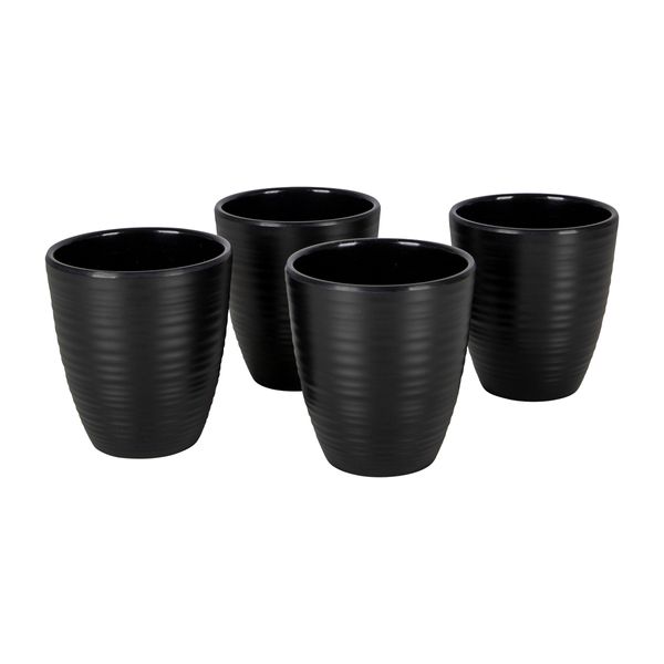 Bo-Camp Industrial Collection Mug Orville (4 Pieces / Black)