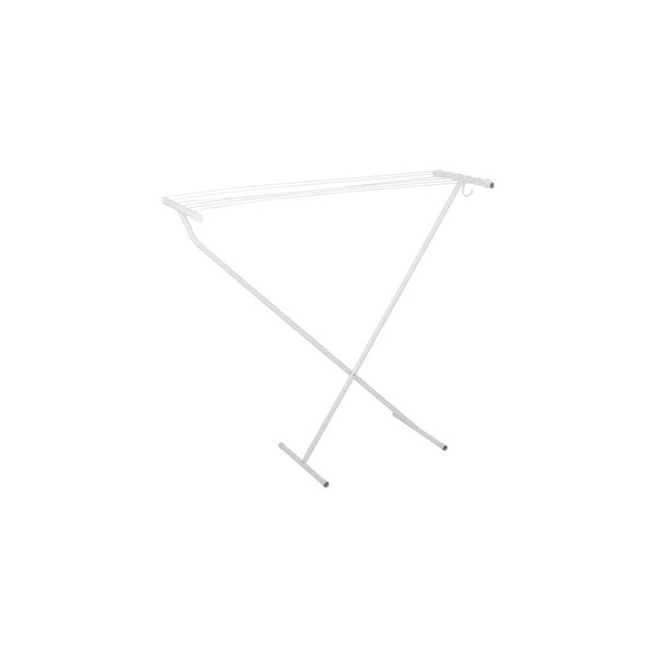 Bo-Camp Drying Rack Compact Steel Scissor Model White (5.5 Metres)