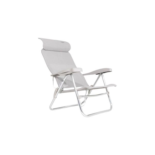 Crespo Beach Chair AL/205 Compact in Light Grey