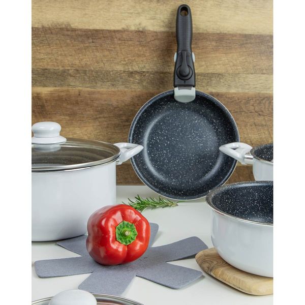 Gimex Cookware Induction White (7 Pieces)