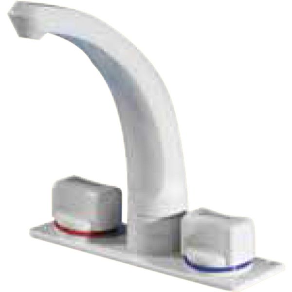 Whale Elegance Mixer Tap Combo Long Outlet White