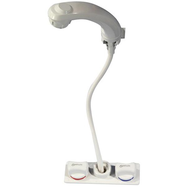 Whale Elegance Faucet/Shower Mixer White with Bracket