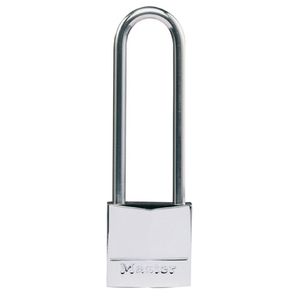 Masterlock Padlock Nickel Brass 30mm SS Long Shackle