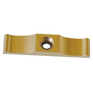 AG Button Polished Brass 2"
